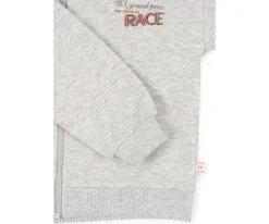 Sudadera con Capucha y Cremallera Lou Grey Melange