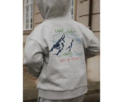 Sudadera con Capucha y Cremallera Lou Grey Melange