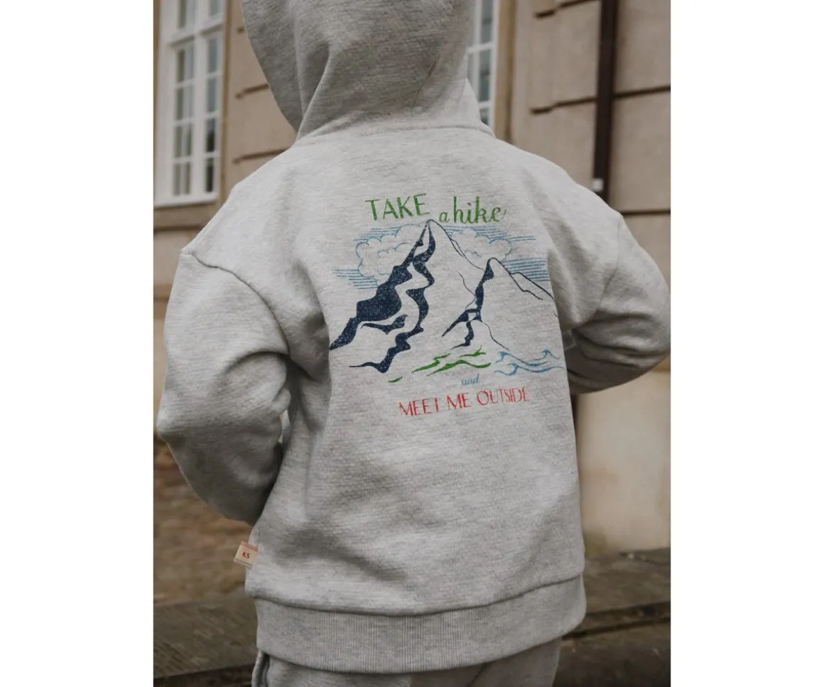 Sudadera con Capucha y Cremallera Lou Grey Melange