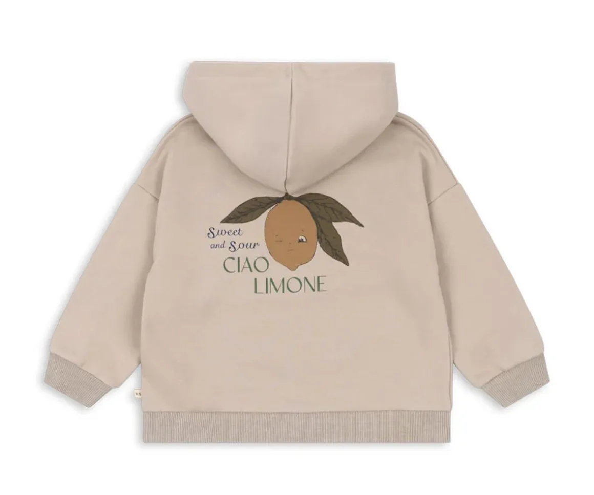 Sudadera con Capucha y Cremallera Lou French Oak