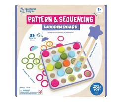 Tablero de Madera con Patrones y Secuencias