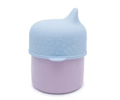 Tapa Sippie para Vaso Silicona Azul Empolvado