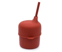 Tapa Sippie para Vaso Silicona Teja