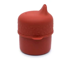 Tapa Sippie para Vaso Silicona Teja