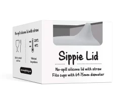 Tapa Sippie para Vaso Silicona Gris