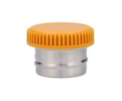 Tapón con Base Metal para Botella Acero Mostaza