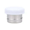Tapón con Base Metal para Botella Acero Blanco