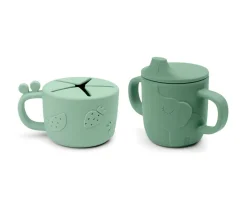 Taza de Aprendizaje Peekaboo y Dispensador de Snacks Deer Friends Powder