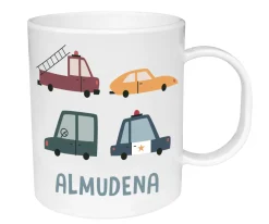 Taza de Plástico Personalizada Vintage Cars