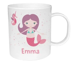 Taza de Plástico Personalizada Sirena