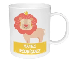 Taza de Plástico Personalizada León