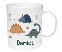 Taza de Plástico Personalizada Dinos World