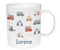 Taza de Plástico Personalizada City Cars