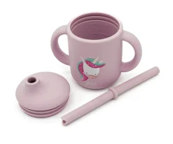 Taza de Silicona con Pajita Unicornio 120ml