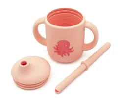 Taza de Silicona con Pajita Pulpo 120ml