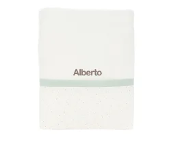 Toalla de Baño Rainbow Dots Verde Personalizable