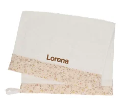 Toalla Guardería Mini Wild Flower Personalizable