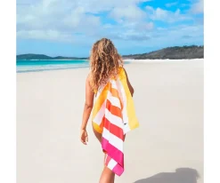 Toalla Playa Extra Large Microfibra Summer Peach Sunrise Personalizable