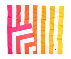 Toalla Playa Extra Large Microfibra Summer Peach Sunrise Personalizable