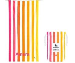 Toalla Playa Extra Large Microfibra Summer Peach Sunrise Personalizable