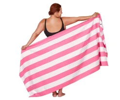 Toalla Playa Extra Large Microfibra Cabana Malibu Pink Personalizable