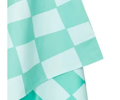 Toalla Playa Extra Large Microfibra Summer Check Verde Personalizable