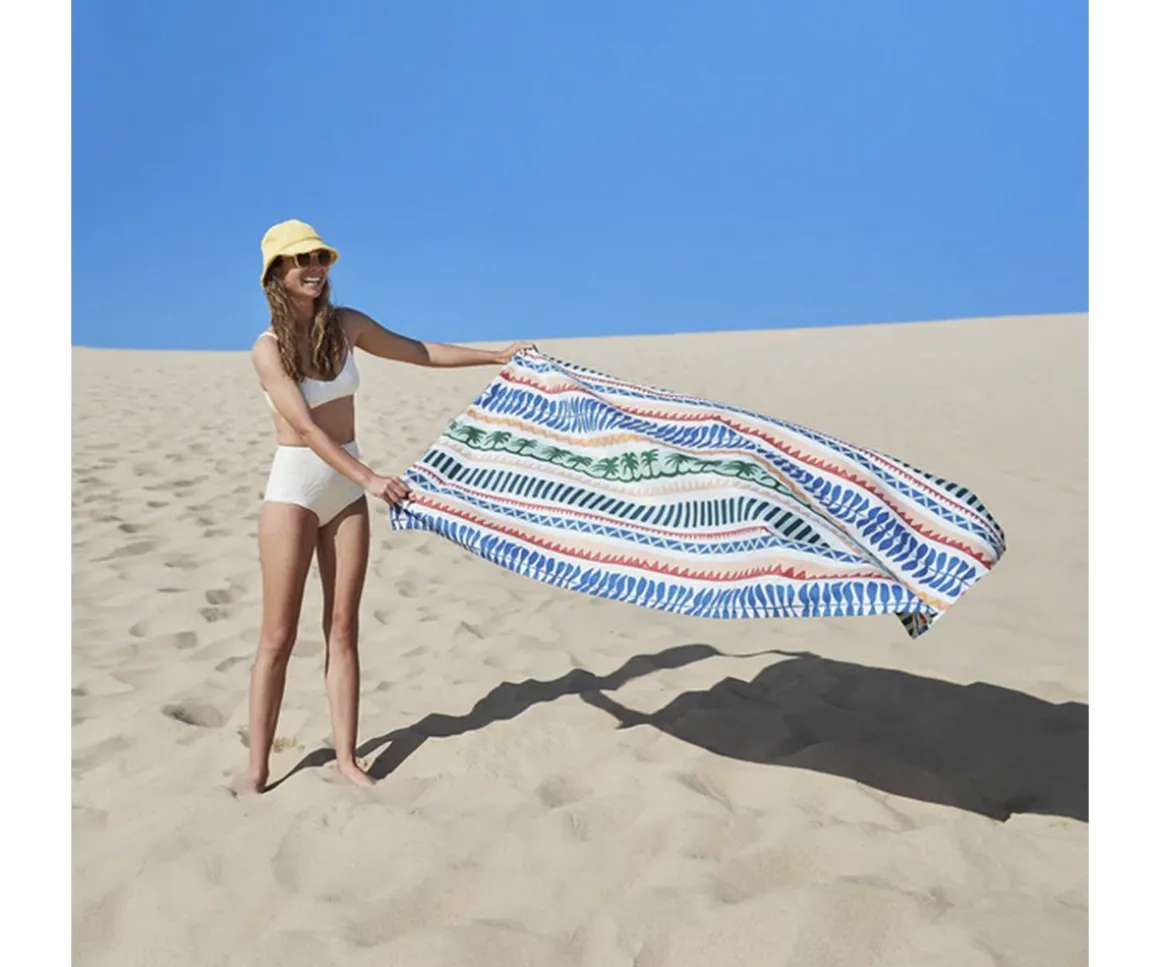 Toalla Playa Extra Large Microfibra Palm Beach Personalizable
