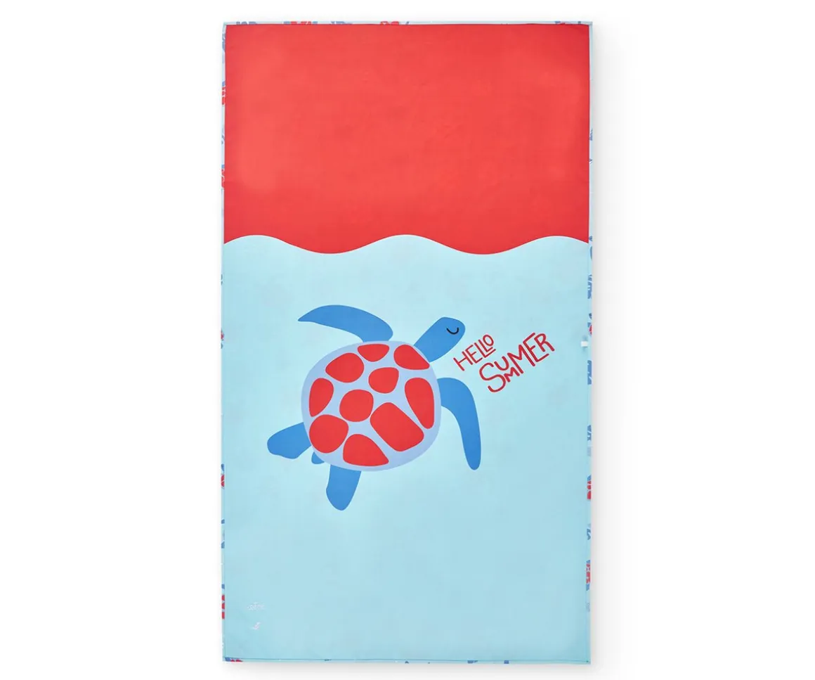 Toalla Playa Large Microfibra Tortugas