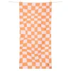 Toalla Playa Large Microfibra Summer Check Naranja Personalizable