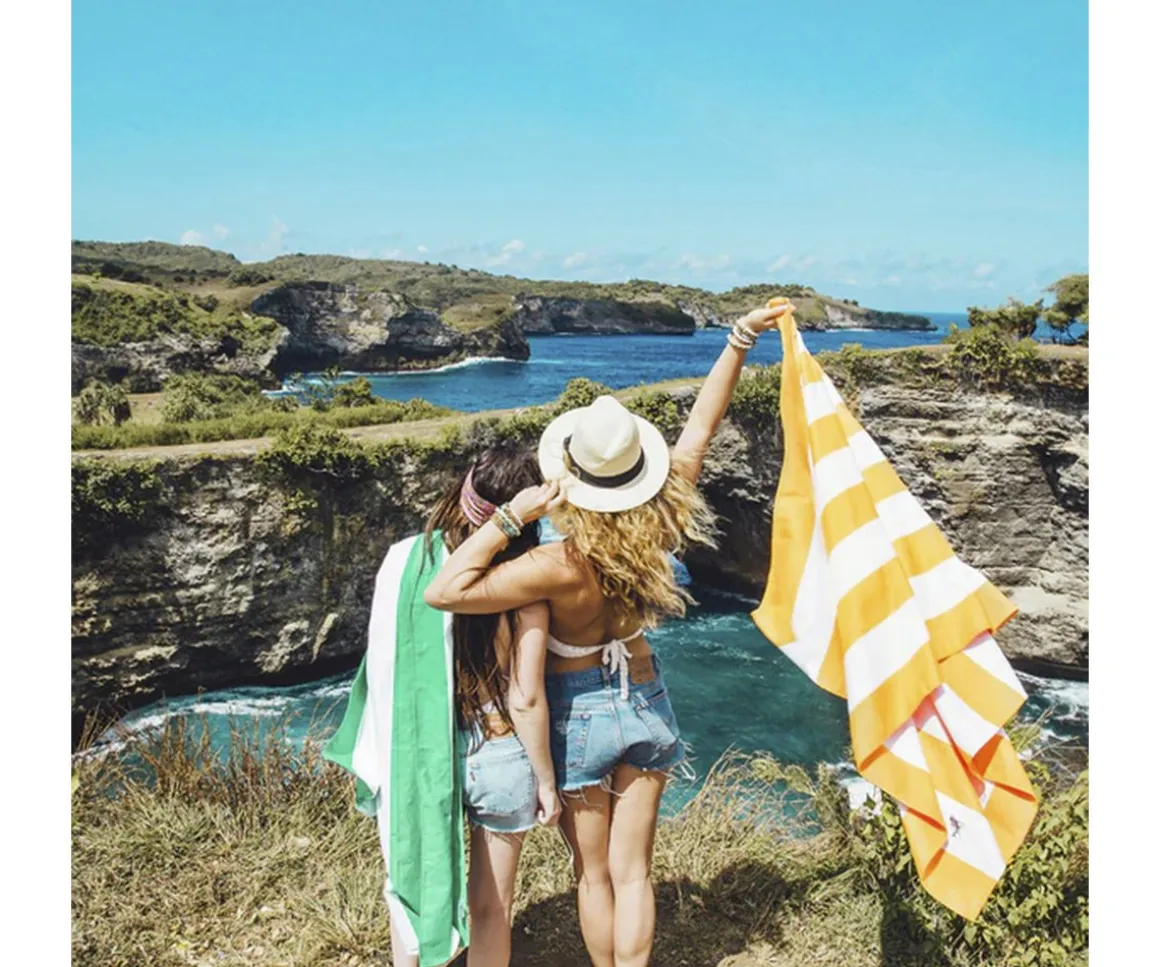 Toalla Playa Large Microfibra Cabana Cancún Verde Personalizable