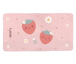 Toalla Playa Microfibra Strawberries Personalizable