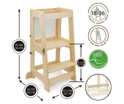 Torre de Aprendizaje PREMA 3 en 1Natural