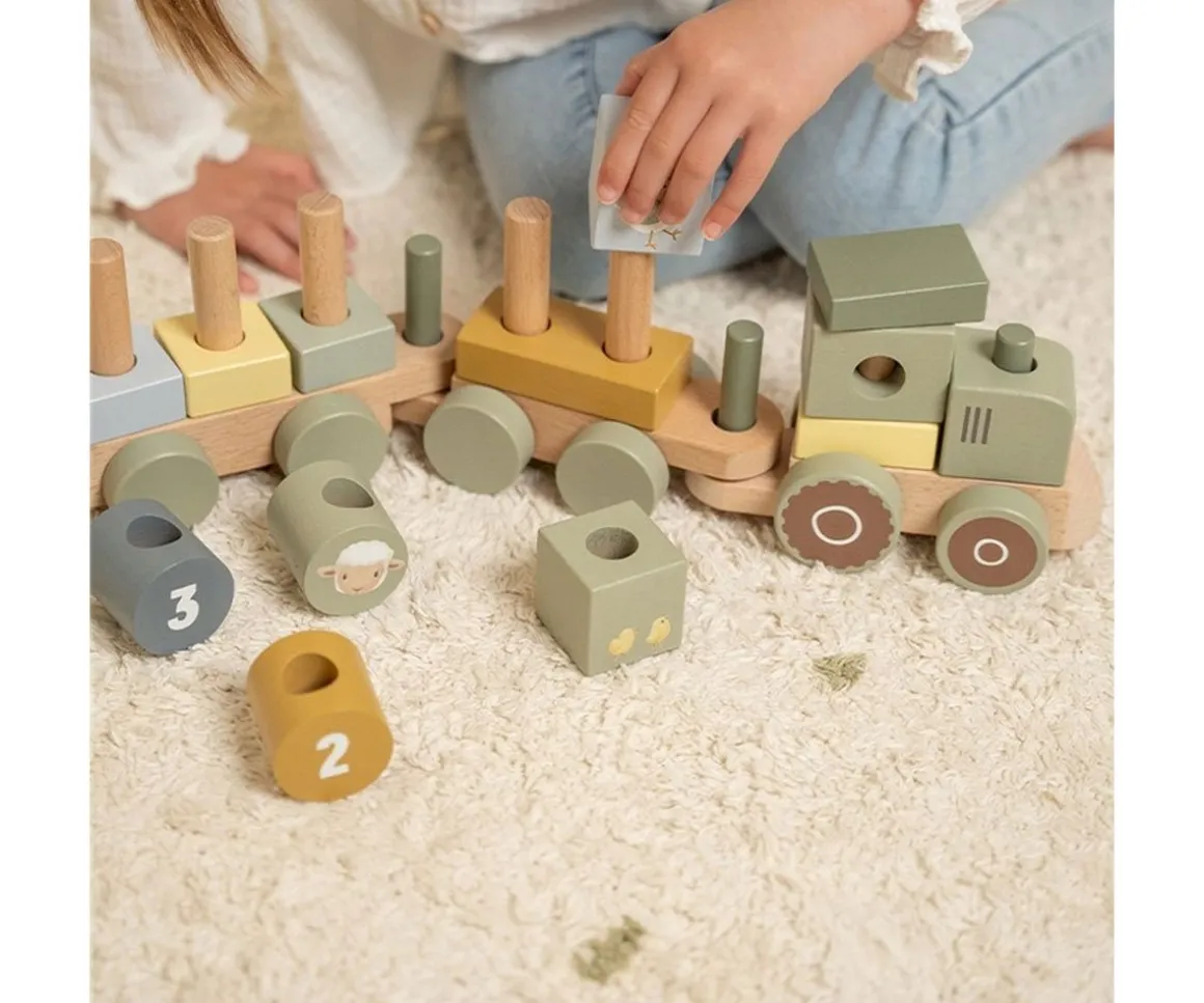 Tractor de Nacimiento Personalizable Little Farm Sage