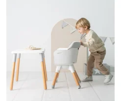 Trona 2 en 1 Mesa y Silla Infantil Kombo Grey