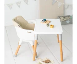 Trona 2 en 1 Mesa y Silla Infantil Kombo Beige
