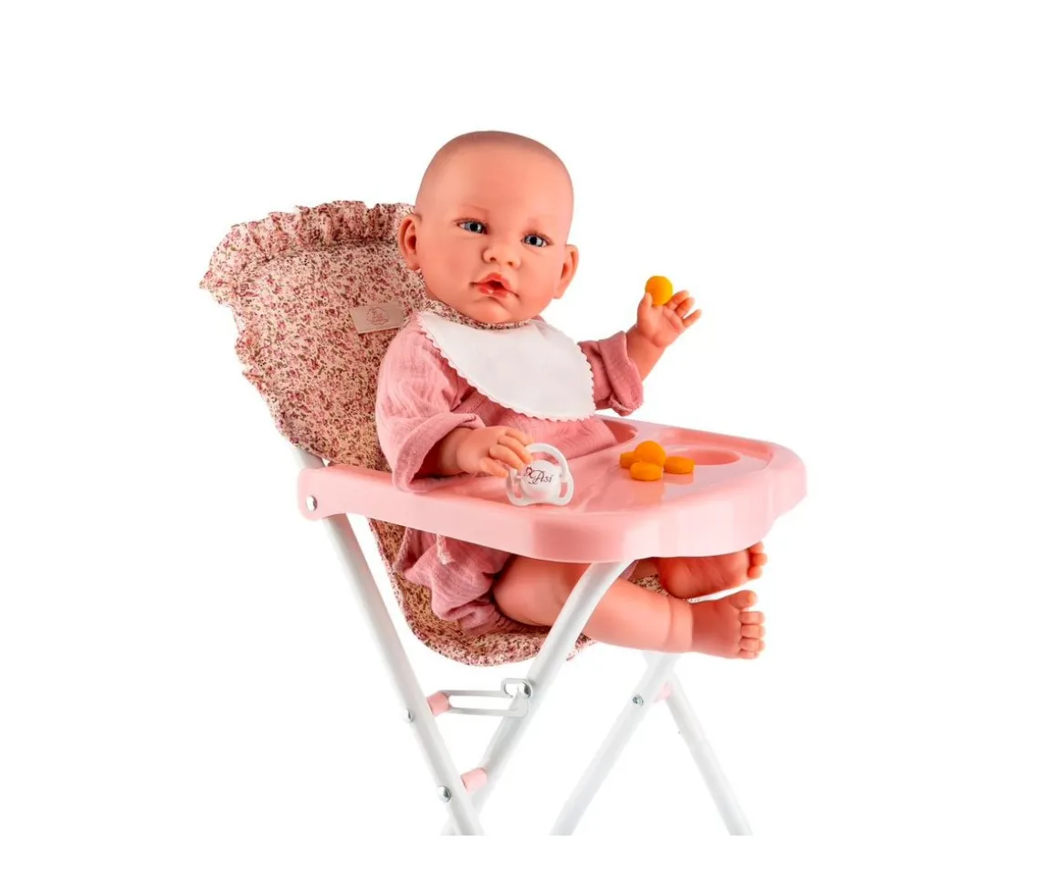 Trona con Bandeja y Babero Martina para Muñecas