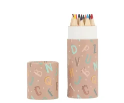 Tubo 12 Lápices Funny Letters