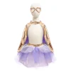 Tutú, Capa y Máscara Super-Duper Metallic Rose Gold/Lilac 4-6 años