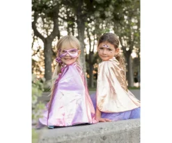 Tutú, Capa y Máscara Super-Duper Metallic Rose Gold/Lilac 4-6 años