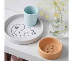 Vajilla de Silicona Elphee Verde/Mostaza/Azul