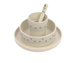 Vajilla Infantil 4 Piezas Happy Smile Blue