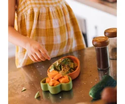 Vajilla Infantil Plato y Cuchara de Madera Cathy The Carrot
