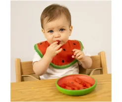 Vajilla Infantil Plato y Cuchara de Madera Wally The Watermelon