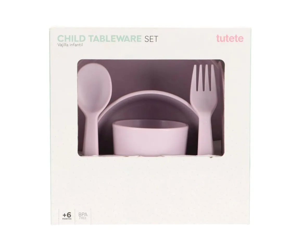 Vajilla Infantil Tutete Lilac