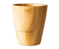 Vaso Bambú Amarillo con Tapa 190ml