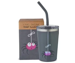 Vaso Termo Hermético con Pajita TEMP Tumbler Araña Grey