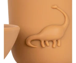 Vaso y Plato de Silicona Dino Almond