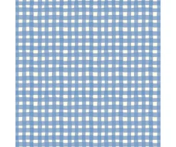 Vestido Sabrina Vichy Azul para Muñeco Soft 28 cm